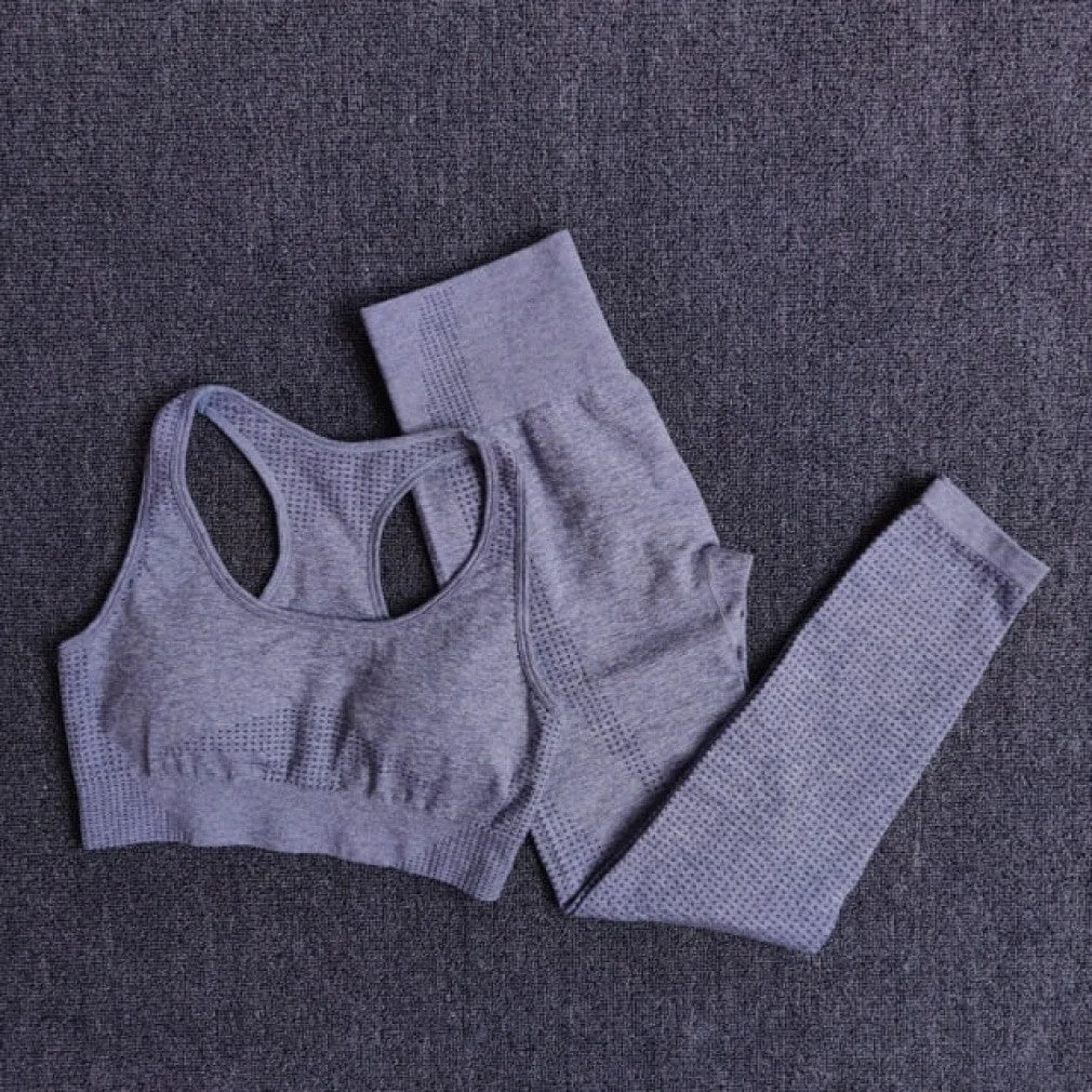 ContiNent 33 2/3/5PCS Seamless Women Yoga Set Workout Sportswear Gym Clothing Fitness Long Sleeve Crop Top High Waist Leggings Sports Suits