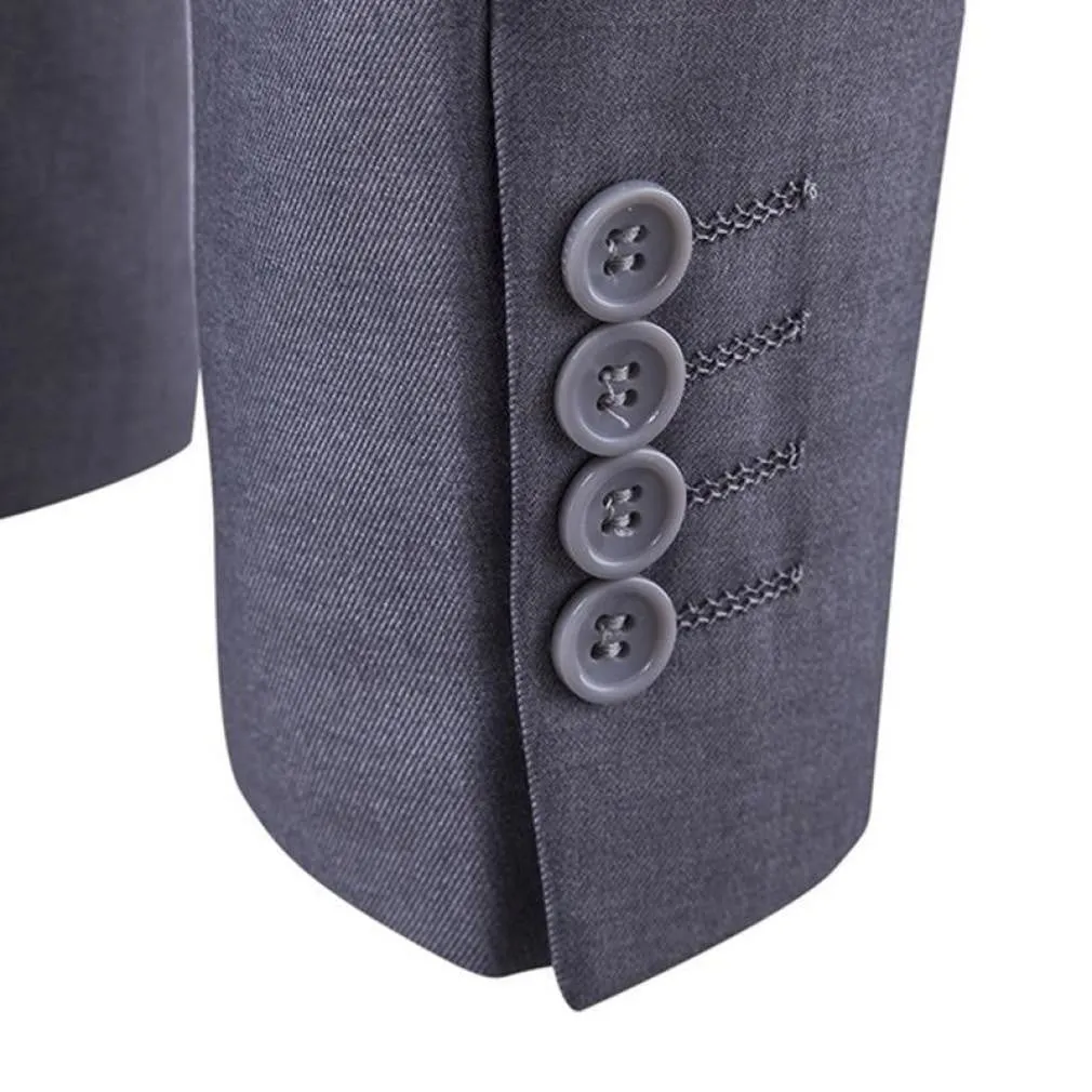 ContiNent 33 Men Spring 3 Pieces Classic Blazers Suit Sets Men Business Blazer  Vest  Pants Suits Sets Autumn Men Wedding Party Set