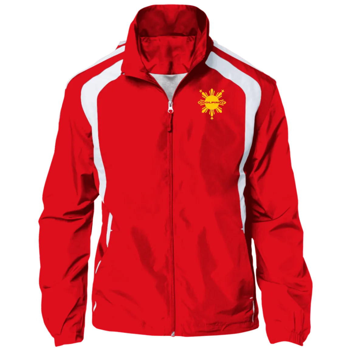 CoolPinoy Yellow Sun and Stars Jersey-Lined Raglan Jacket