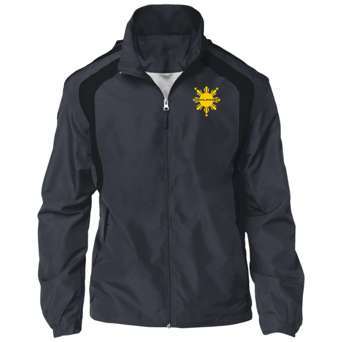 CoolPinoy Yellow Sun and Stars Jersey-Lined Raglan Jacket