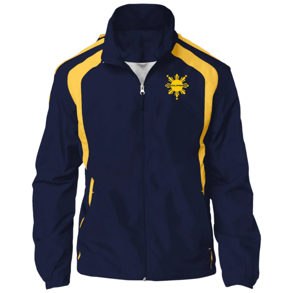 CoolPinoy Yellow Sun and Stars Jersey-Lined Raglan Jacket