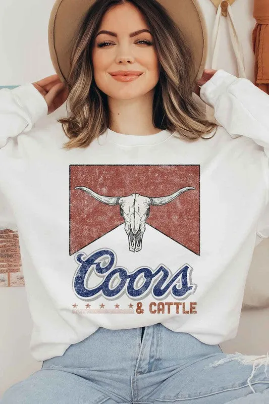 Coors & cattle sweatshirt