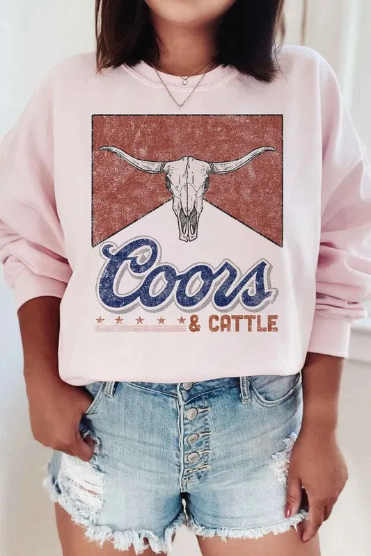 Coors & cattle sweatshirt