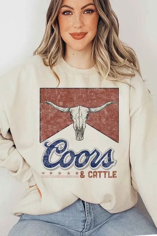 Coors & cattle sweatshirt