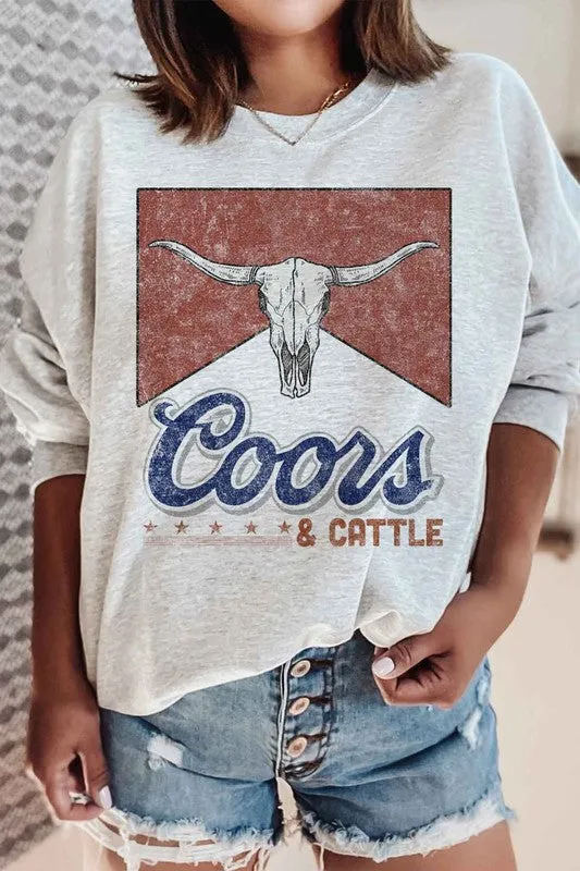 Coors & cattle sweatshirt