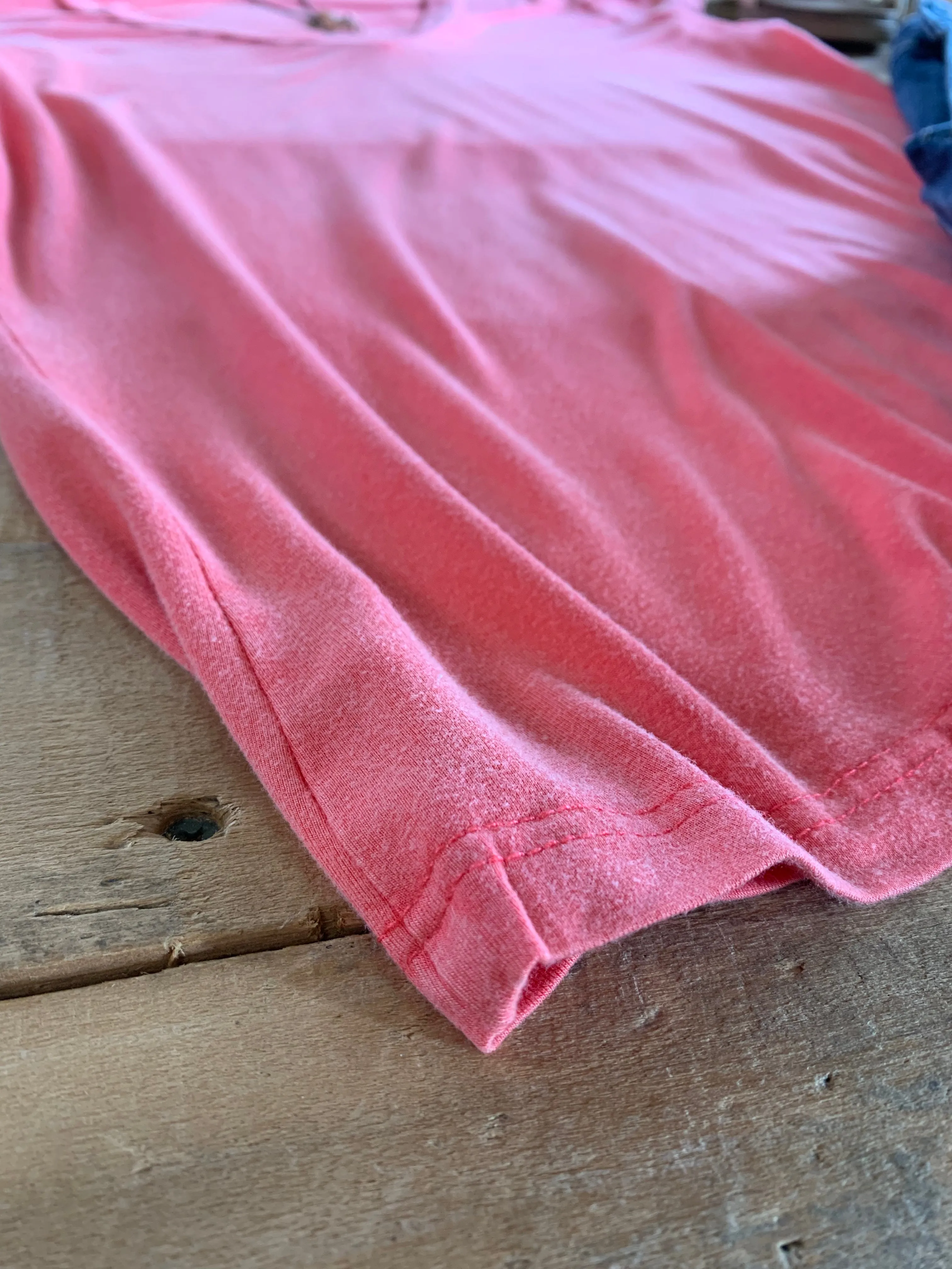 coral favorite v-neck tee