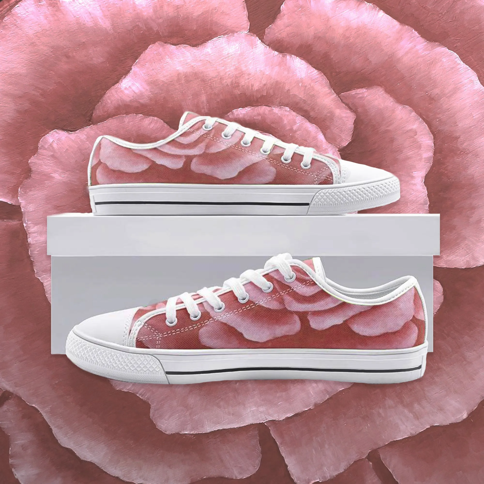 Coral Rose Low-top Sneakers