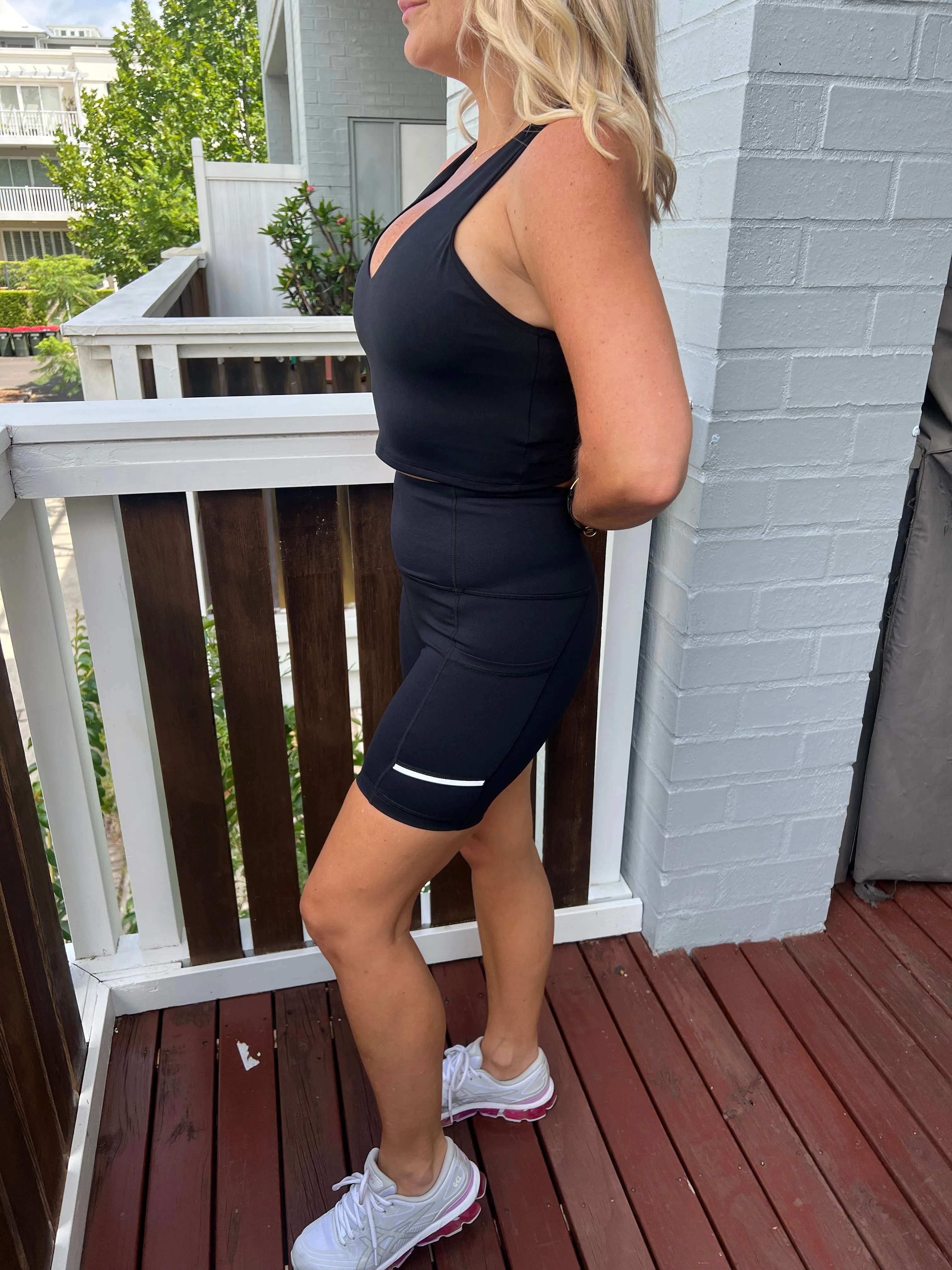 Core Trainer Kendall Active Crop Black