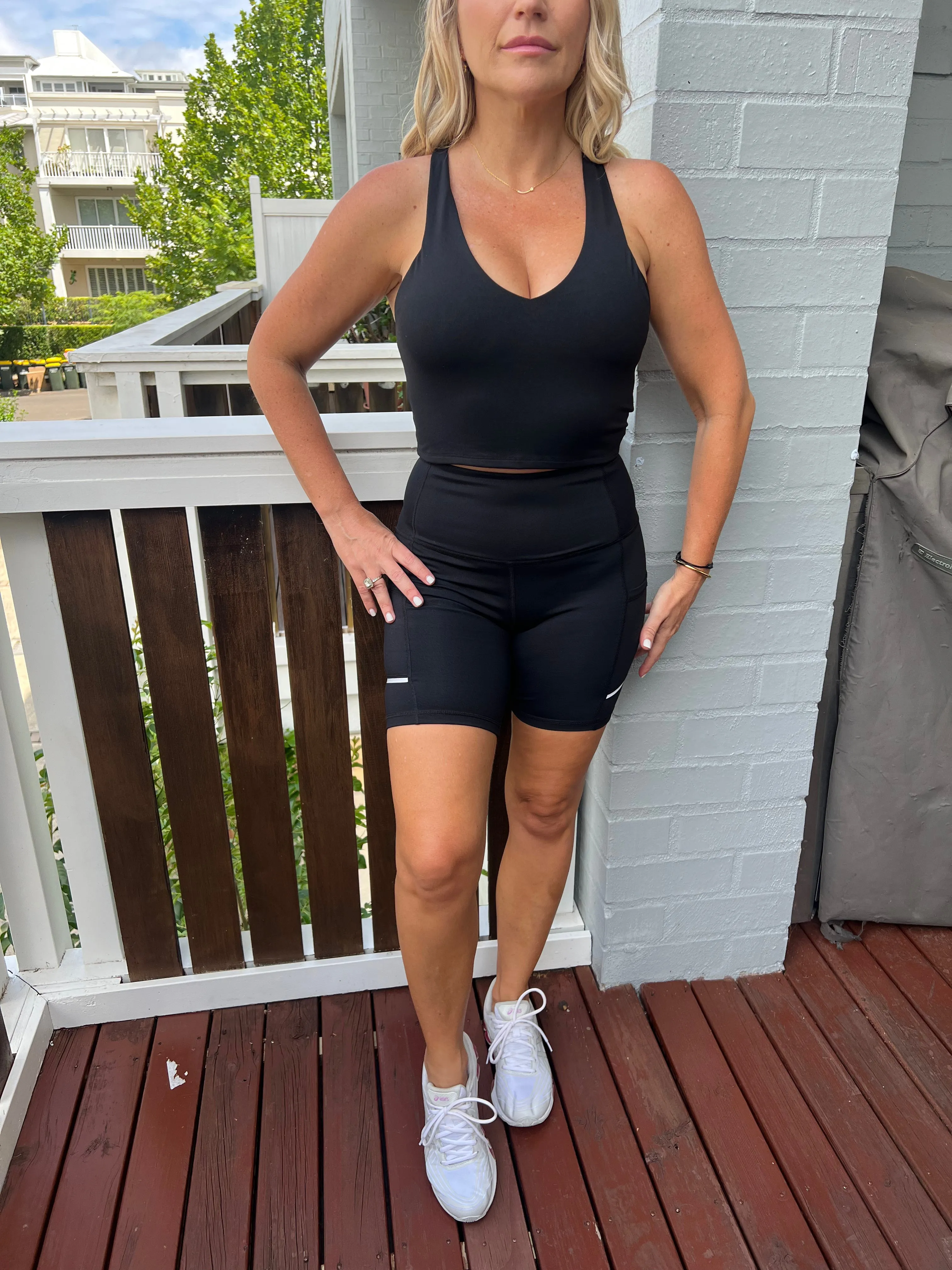 Core Trainer Kendall Active Crop Black