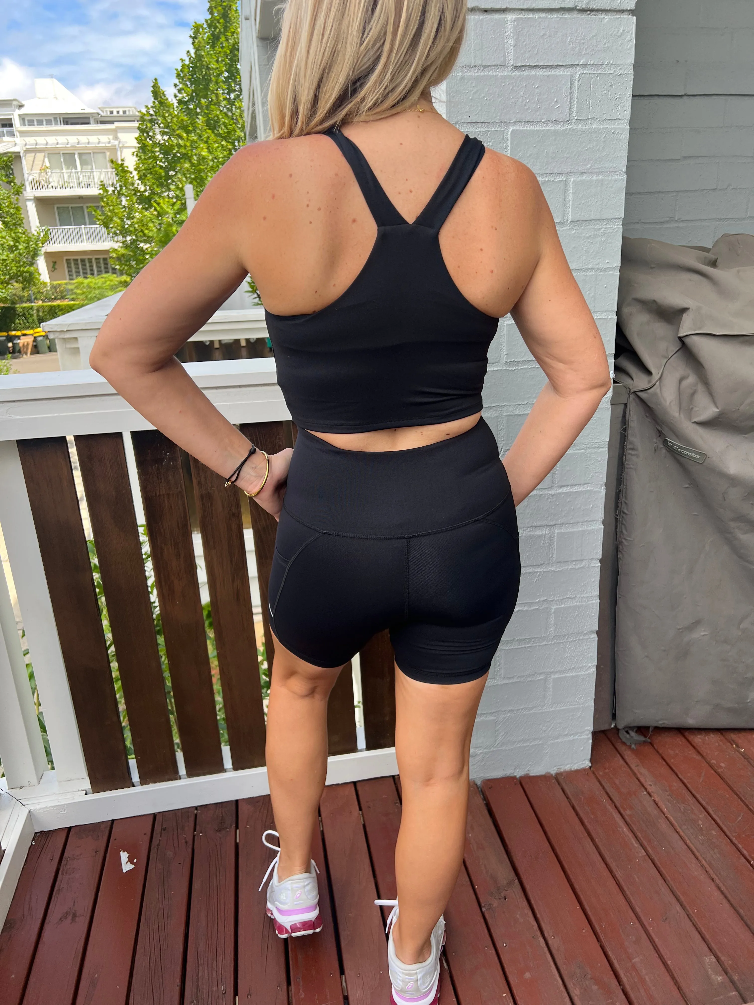 Core Trainer Kendall Active Crop Black