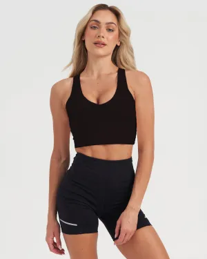 Core Trainer Kendall Active Crop Black
