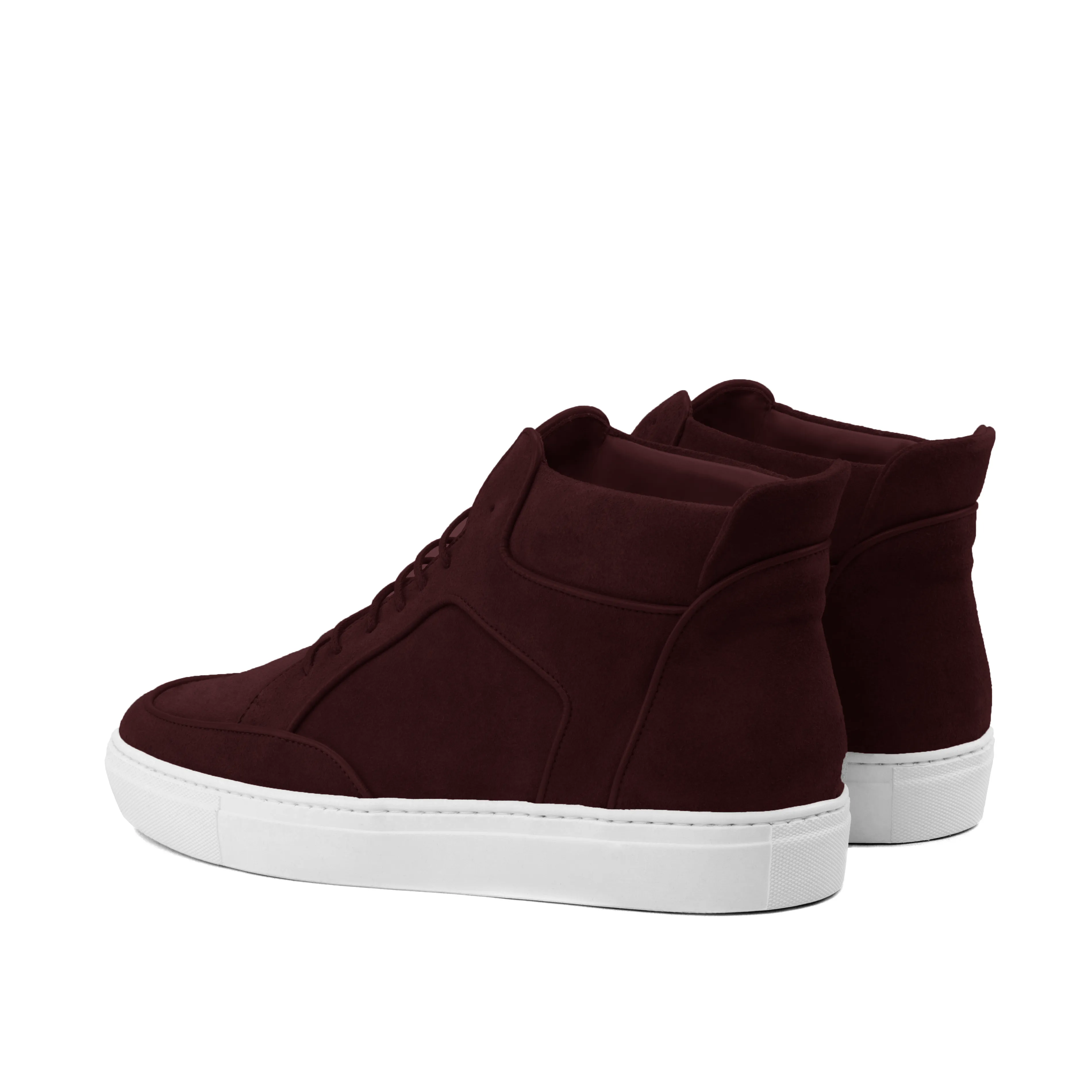 Courtside High Top • Burgandy Suede