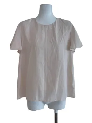 Cream Flare Sleeves Blouse