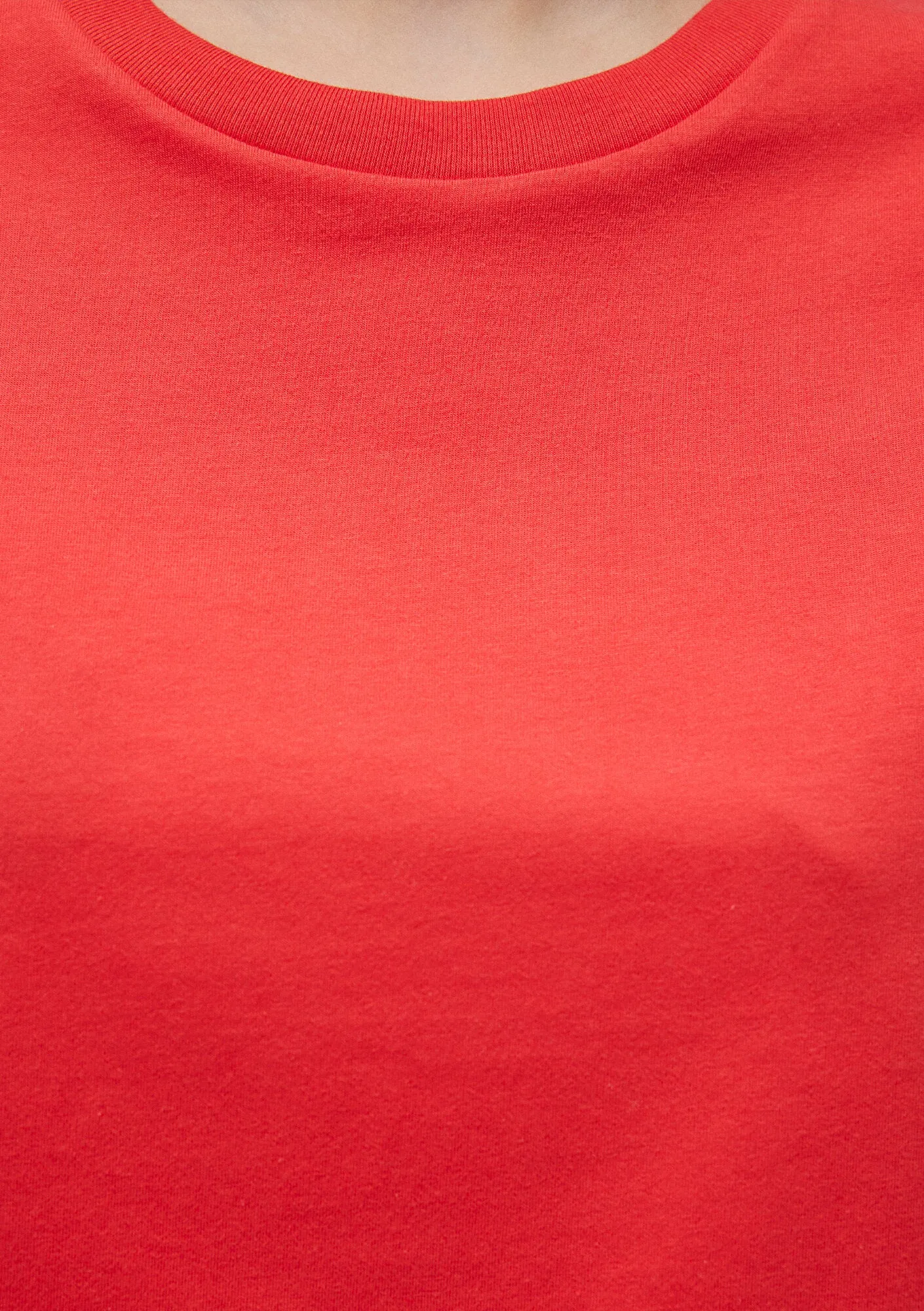 Crop White Basic T-Shirt