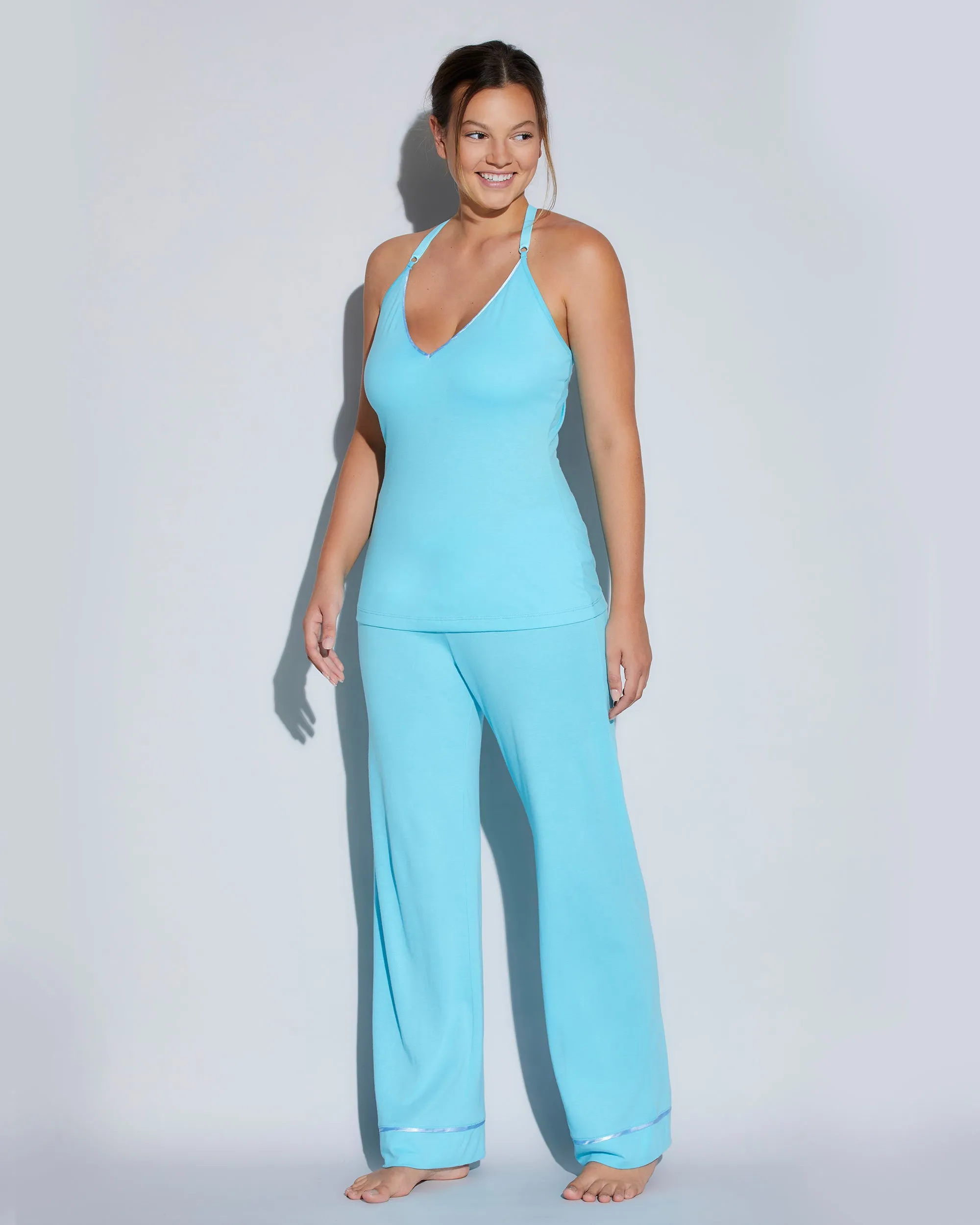 Curvy 3 Piece Pajama Set With Robe