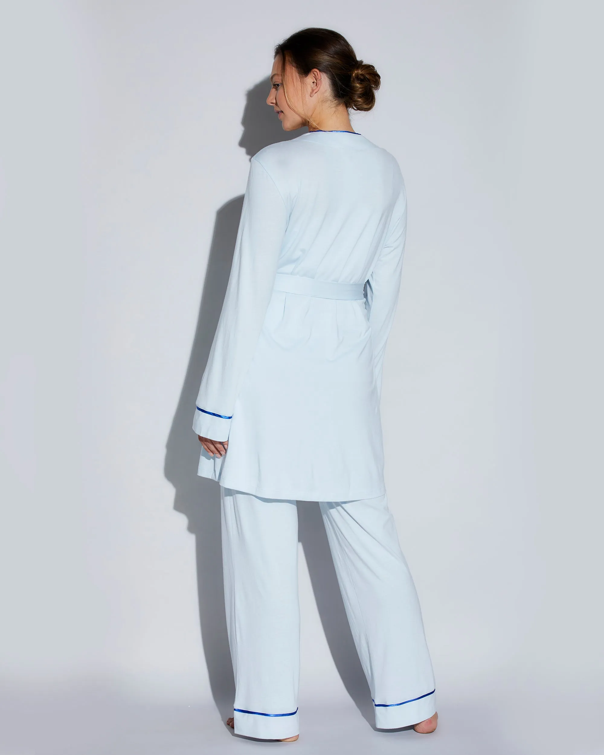 Curvy 3 Piece Pajama Set With Robe