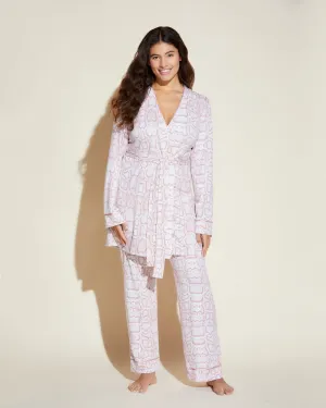 Curvy Cami, Pant & Robe Pajama Set