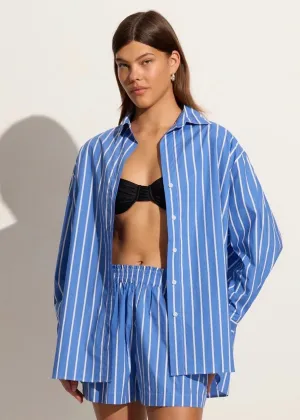Daija Shirt (Adia Stripe, Ocean Blue)