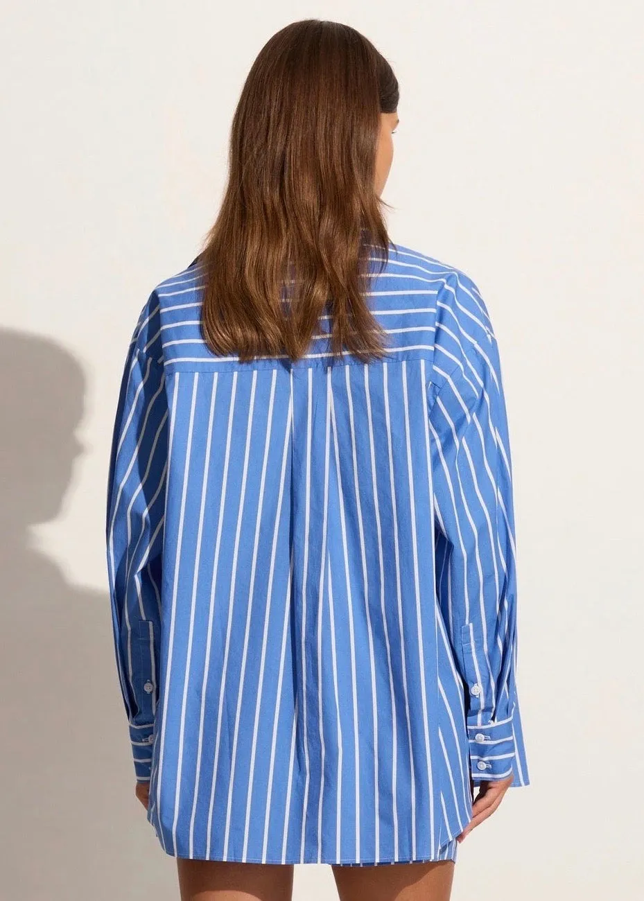 Daija Shirt (Adia Stripe, Ocean Blue)