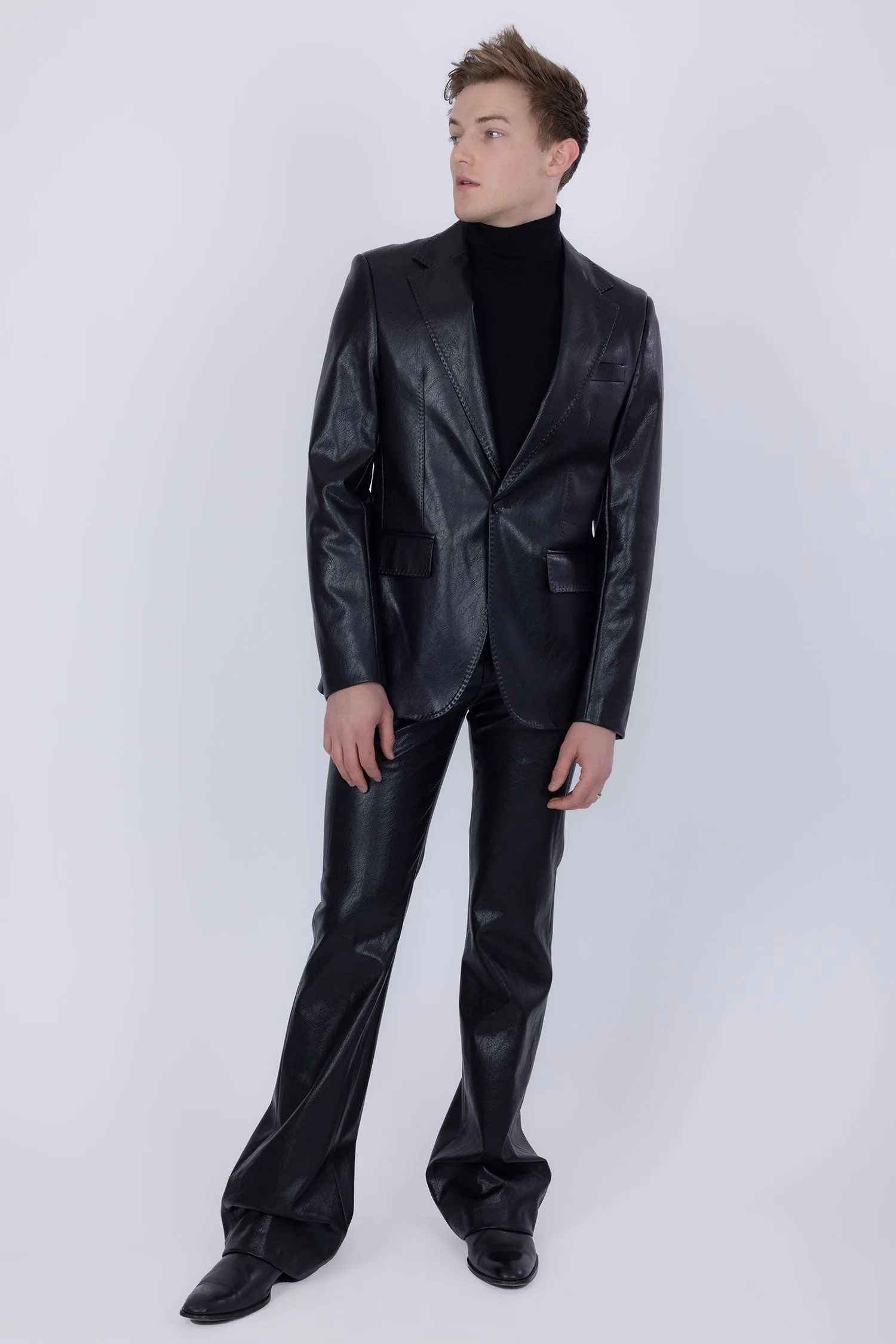 Dalian Faux Leather Suit