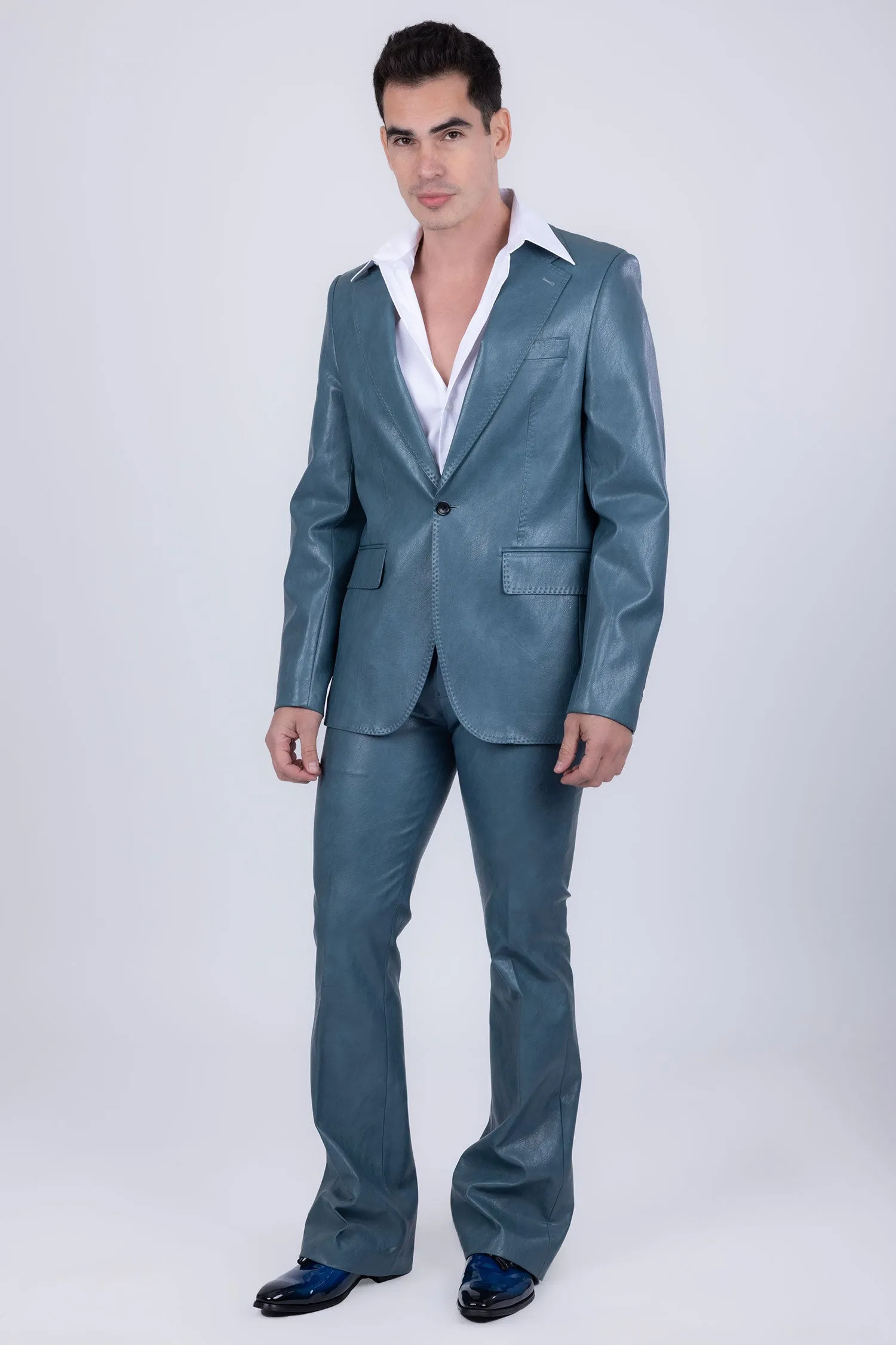 Dalian Faux Leather Suit