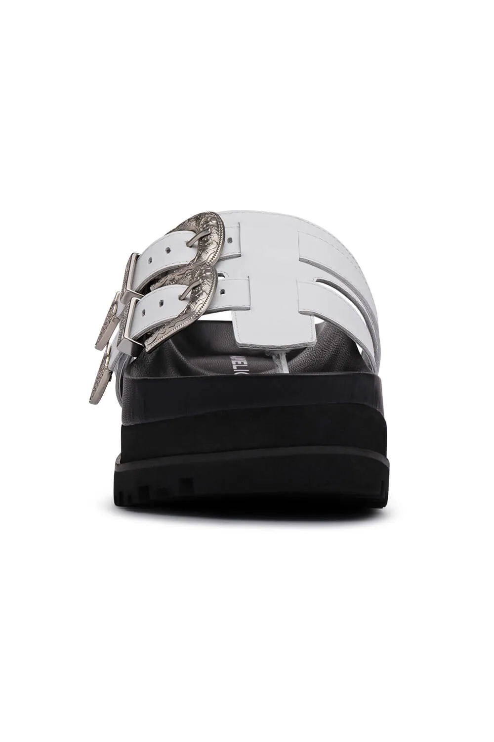 D'Amelio Footwear Nyra Sandals for Women in White | 5000-BRIGHTWHITE