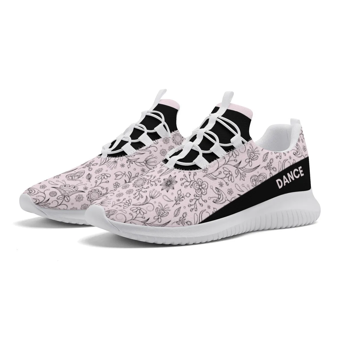 Dance Sneakers - Floral Pink