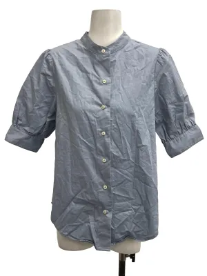 Denim Blue Button Down Blouse OSN