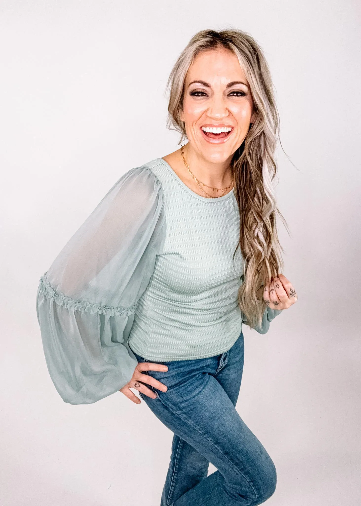 Desert Sage Boho Top