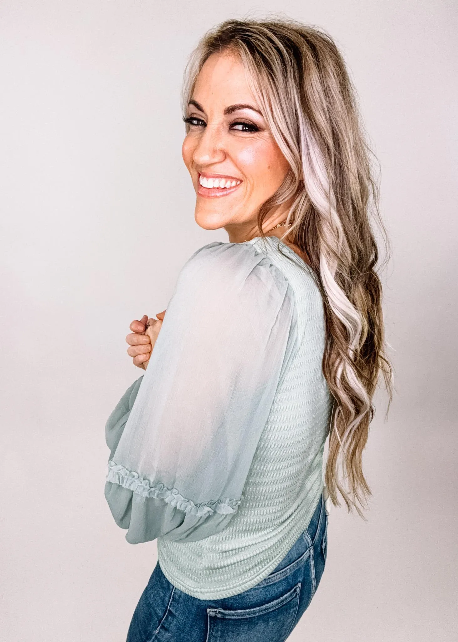 Desert Sage Boho Top