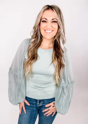 Desert Sage Boho Top
