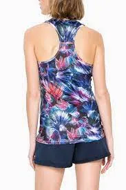 Desigual Sport Racerback Top - Atlantis