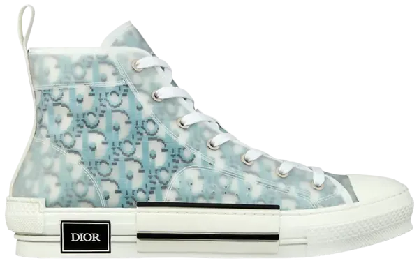Dior B23 High 'Dior Oblique Pixel - Dark Blue' Sneakers for Men