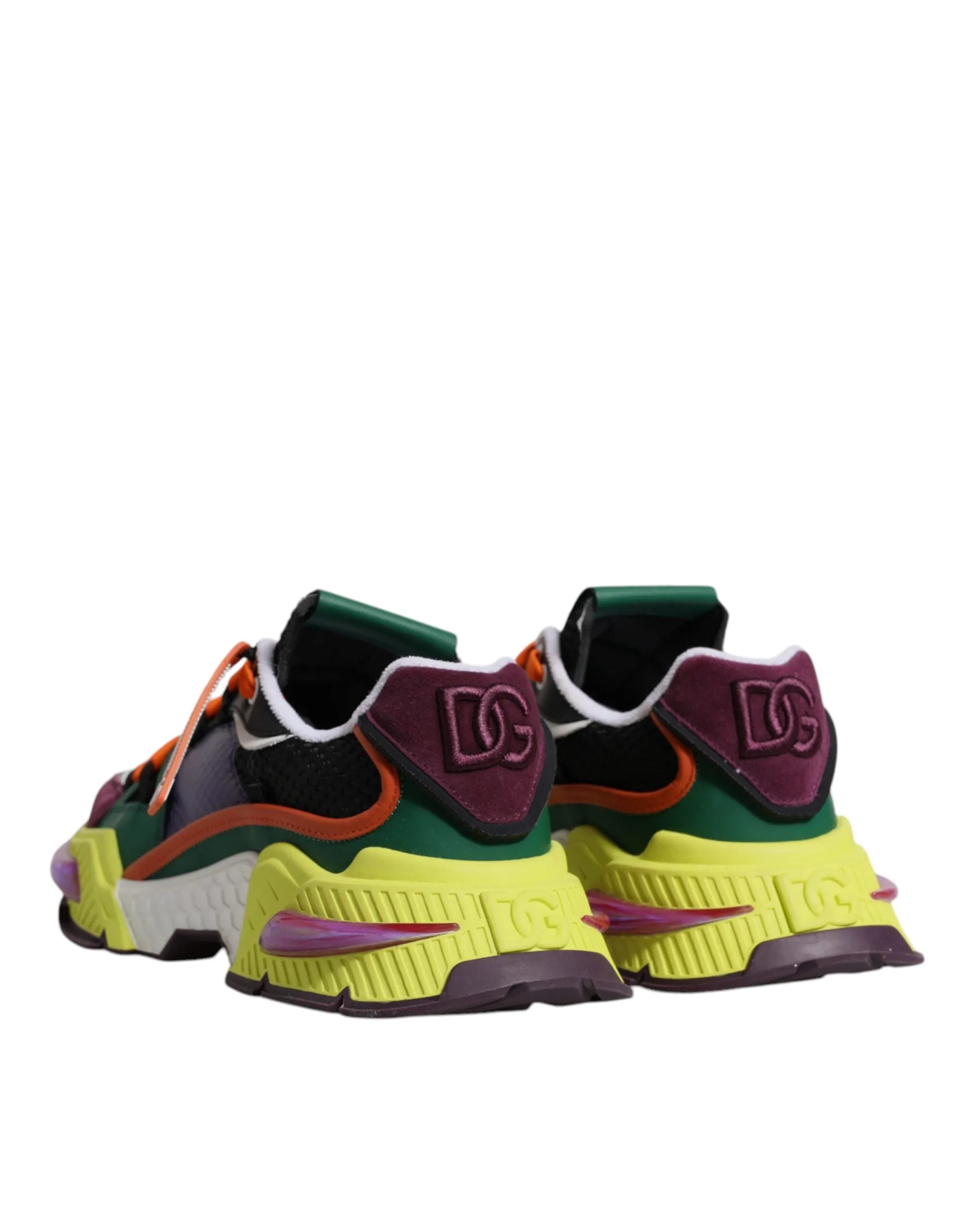 Dolce&Gabbana Airmaster Men Multicolor Sneakers Polyester Low Top Trainer Shoes