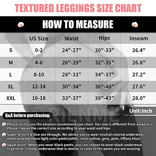DREAMOON Anti-Cellulite Butt Lift Leggings High Waisted Scrunch Booty Yoga Pants Textured Ruched Tights for Women(#1-Black, XL)