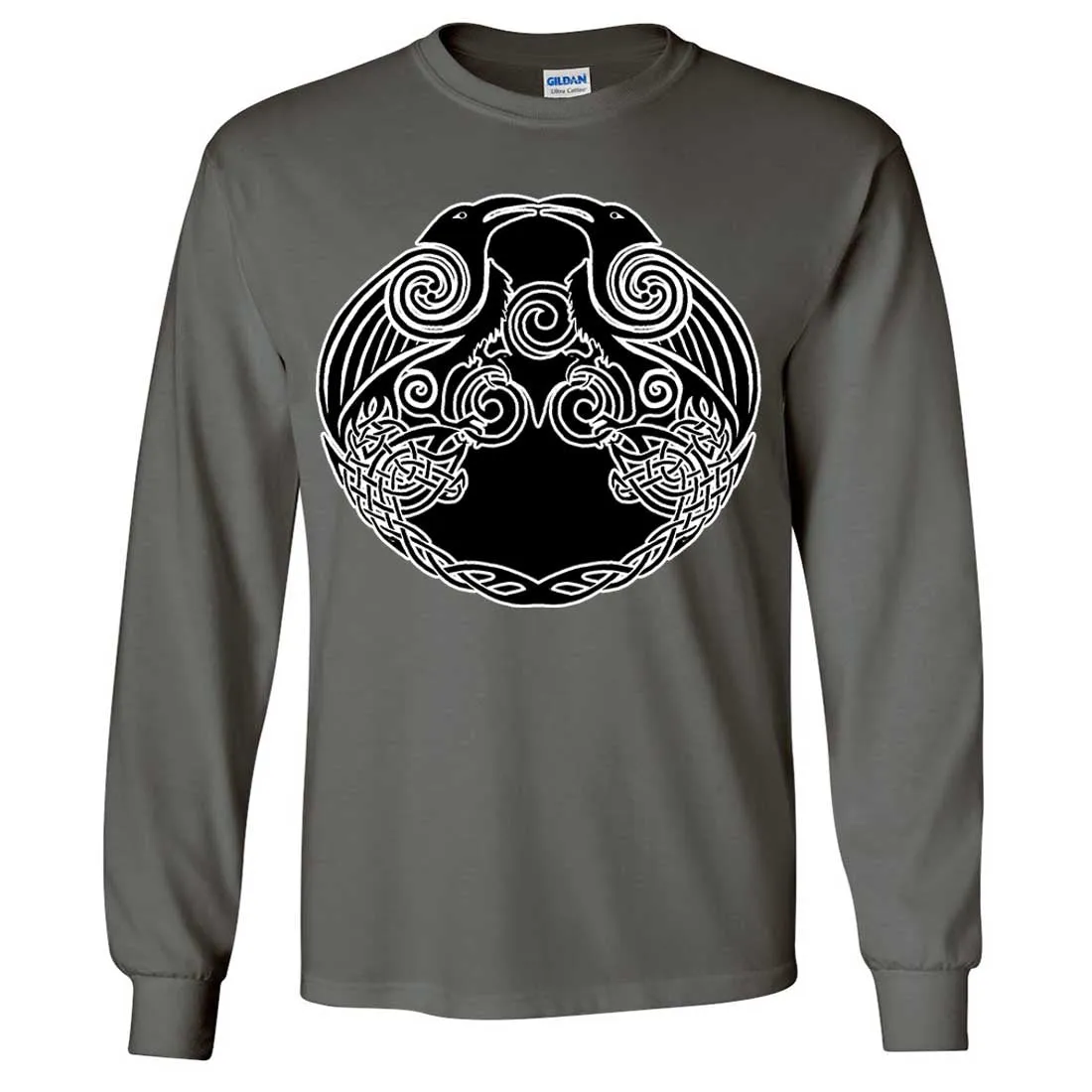 Dual Raven Two Tone Long Sleeve Shirt