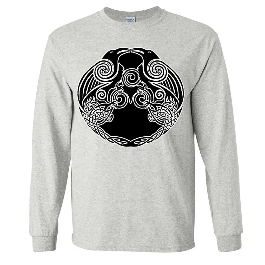Dual Raven Two Tone Long Sleeve Shirt