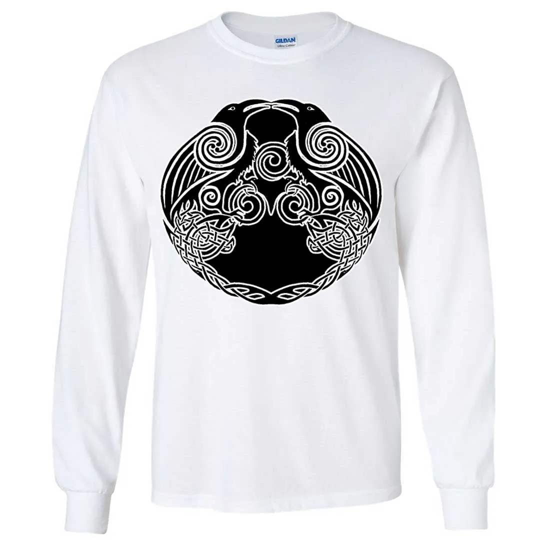 Dual Raven Two Tone Long Sleeve Shirt