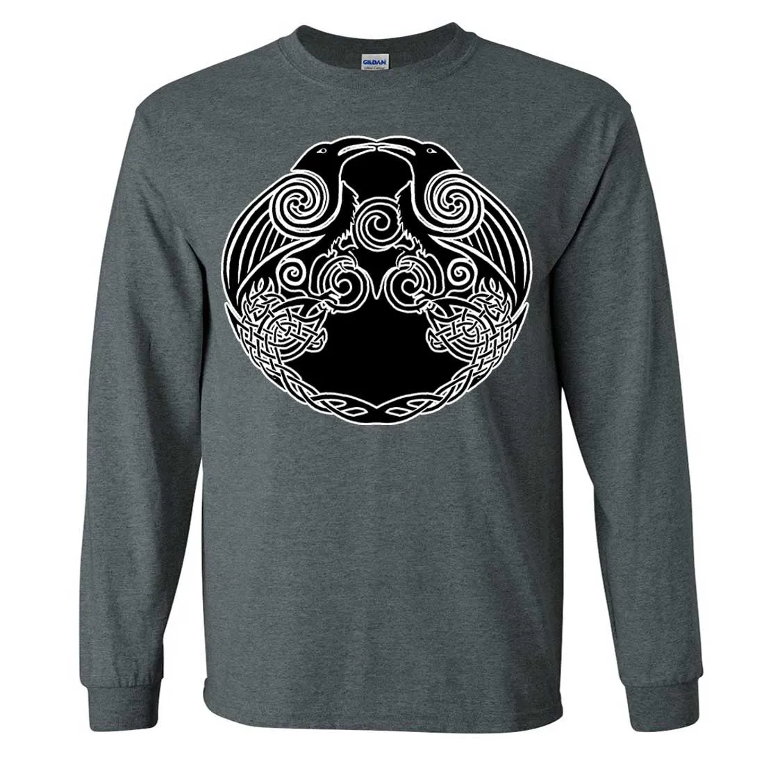 Dual Raven Two Tone Long Sleeve Shirt