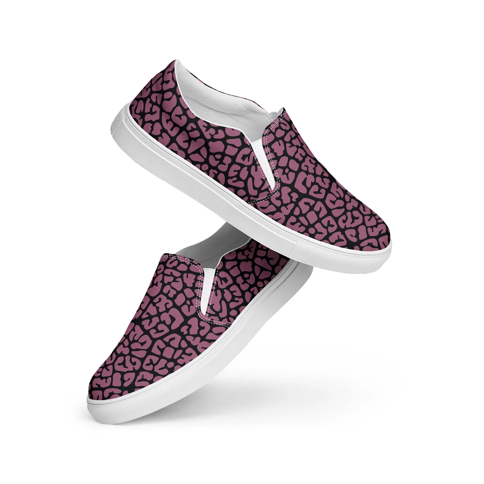 Dusky Crackle Pattern Slip-On Canvas Shoes