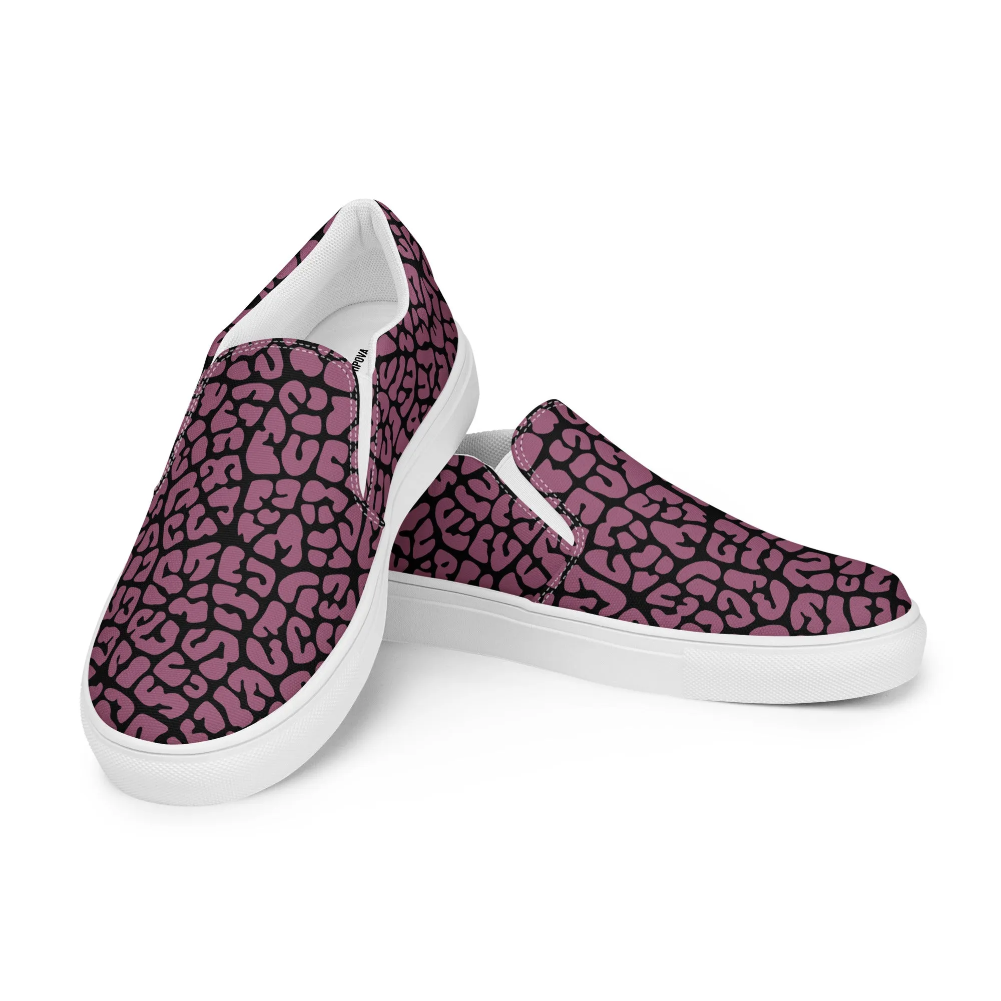 Dusky Crackle Pattern Slip-On Canvas Shoes