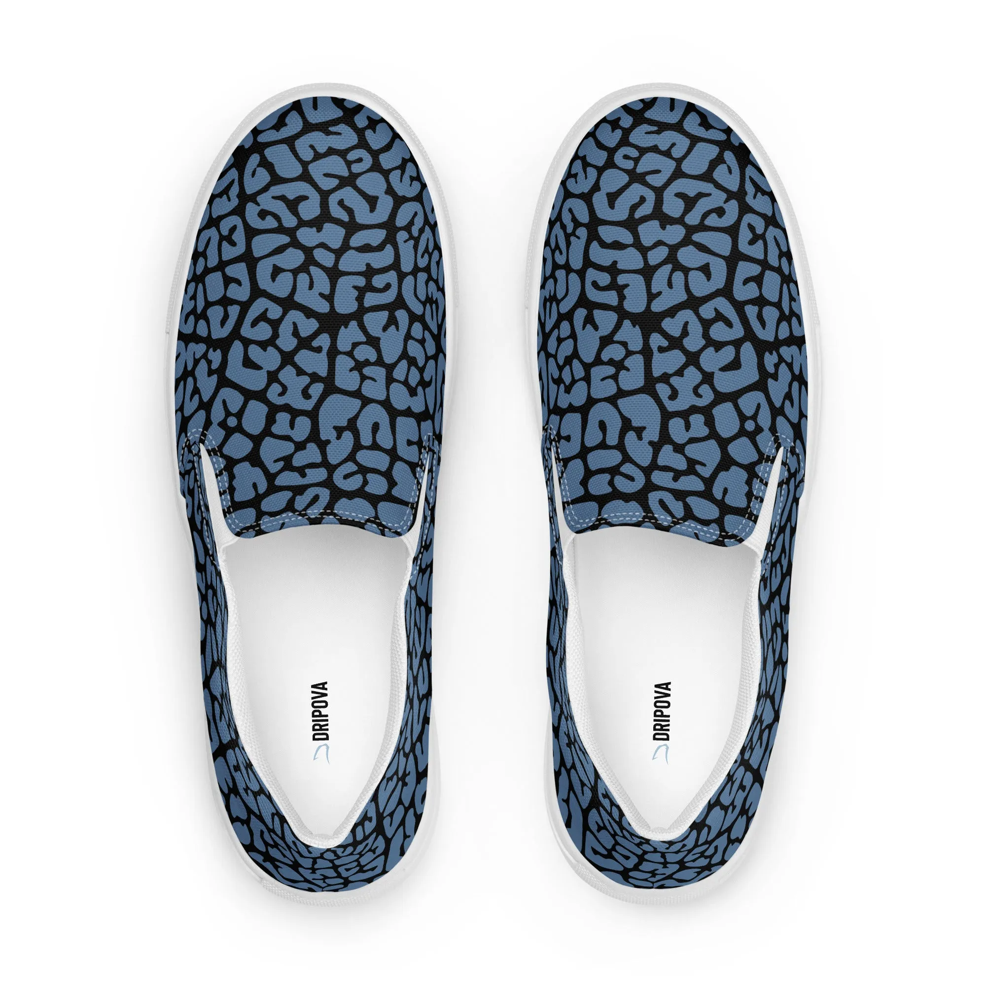 Dusky Crackle Pattern Slip-On Canvas Shoes