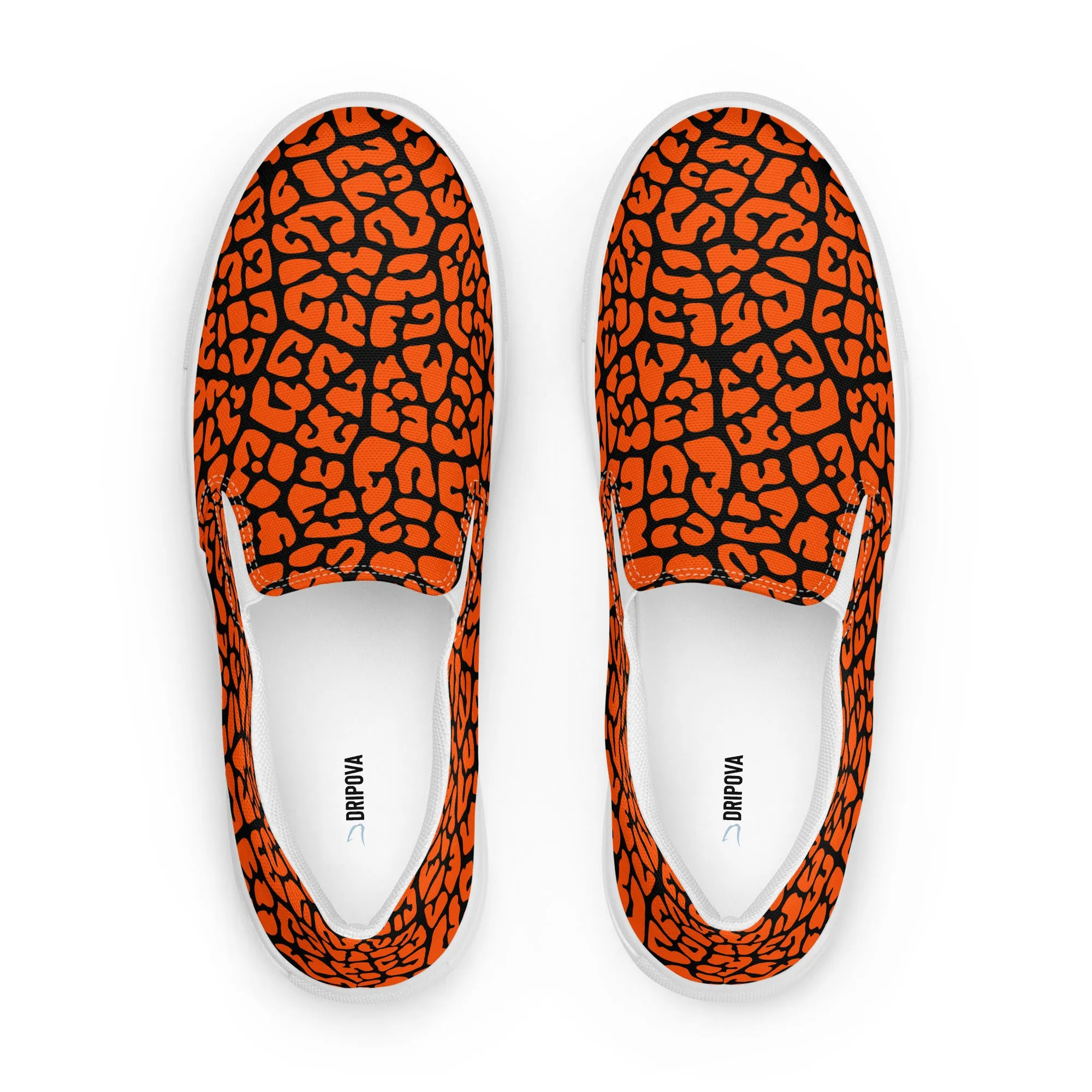 Dusky Crackle Pattern Slip-On Canvas Shoes