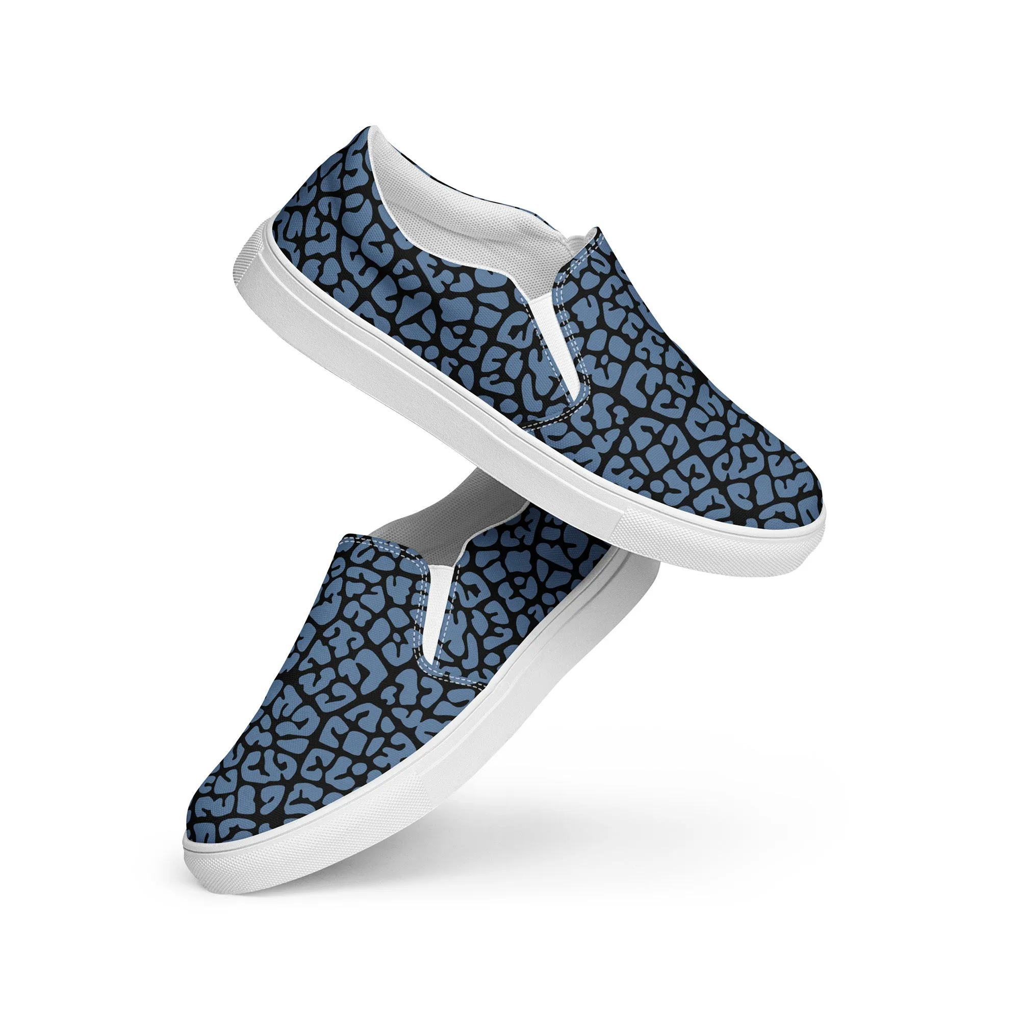 Dusky Crackle Pattern Slip-On Canvas Shoes