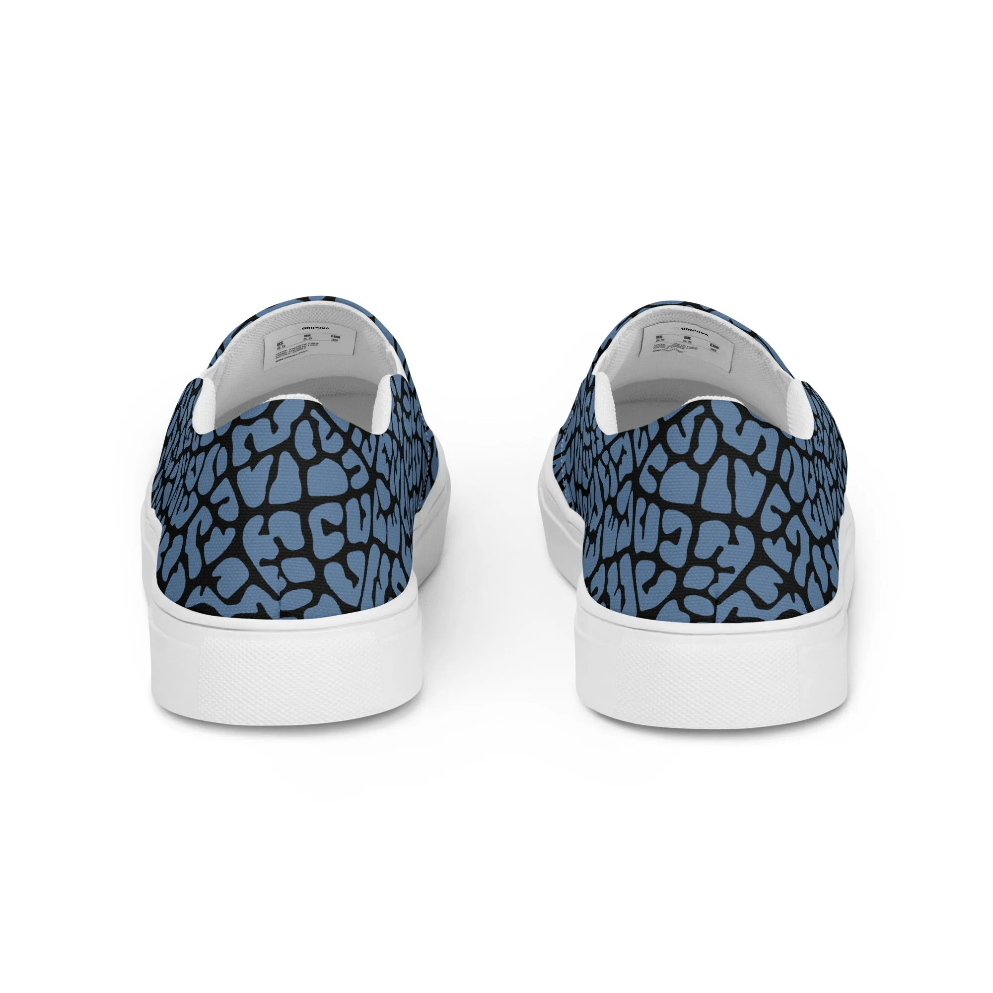 Dusky Crackle Pattern Slip-On Canvas Shoes