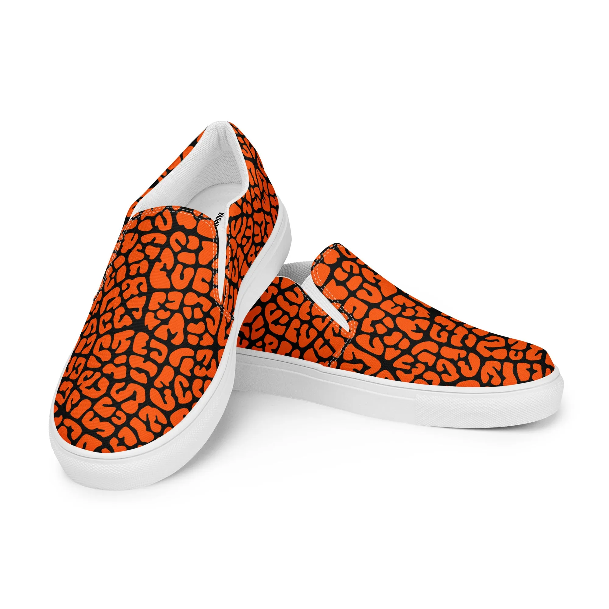 Dusky Crackle Pattern Slip-On Canvas Shoes