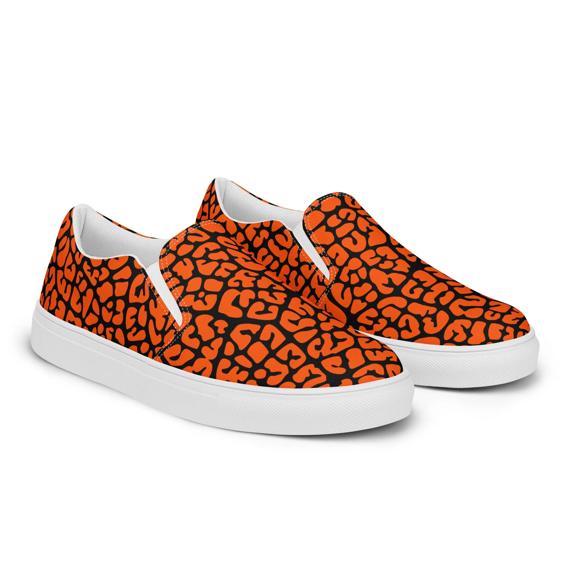 Dusky Crackle Pattern Slip-On Canvas Shoes