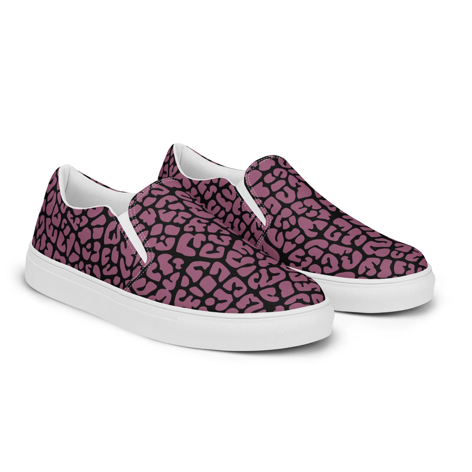 Dusky Crackle Pattern Slip-On Canvas Shoes