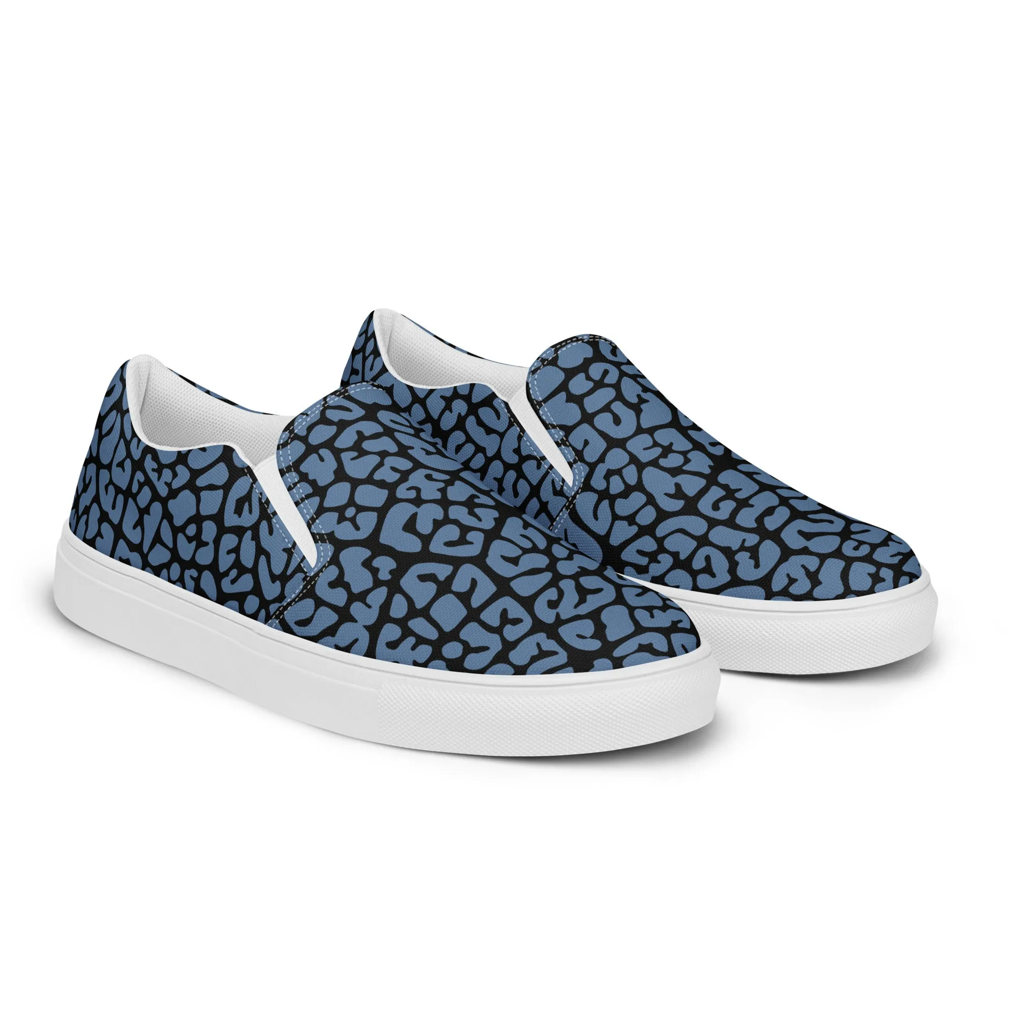 Dusky Crackle Pattern Slip-On Canvas Shoes
