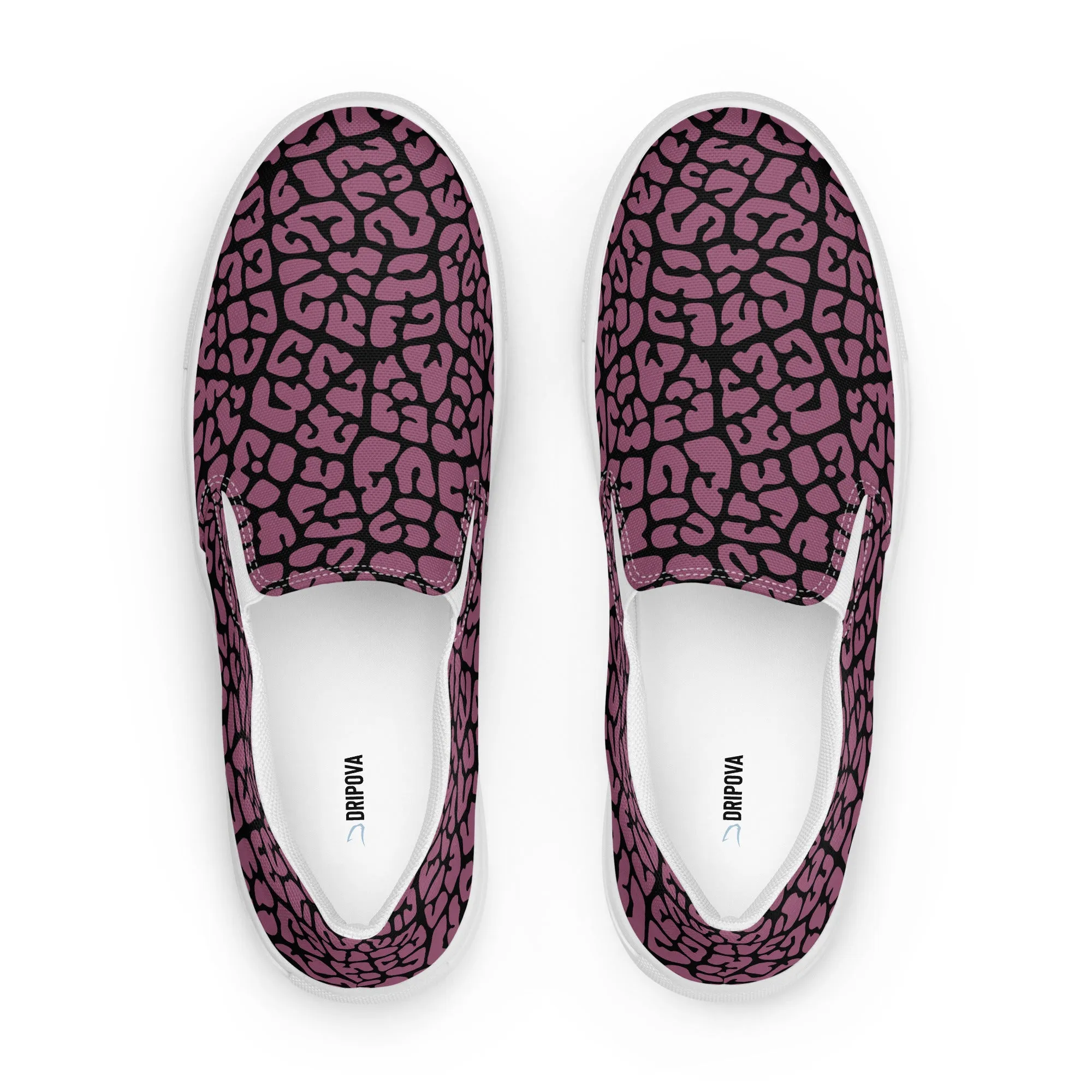 Dusky Crackle Pattern Slip-On Canvas Shoes